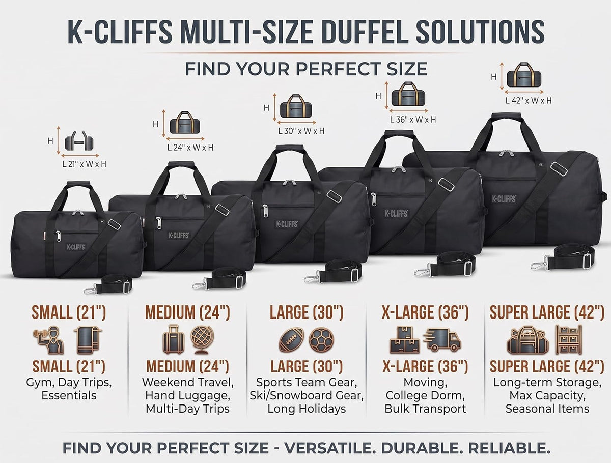 Heavy-Duty Large Cargo Duffel Bag for Sports Gear, Drum Sets, and Travel Equipment with Rooftop Rack Compatibility